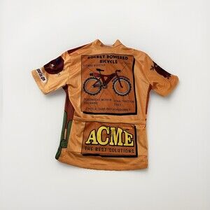 Vintage Giordana Road Runner Cycling Jersey Mens Medium ACME Looney Tunes 90s